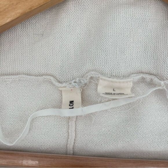 Anthropologie moth Austral zip dolman sleeve oatmeal and gray sweater size large - Picture 8 of 8